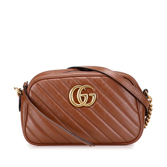 Pre-Loved Gucci Small GG Marmont Matelasse Leather Crossbody - Picture 1 of 10